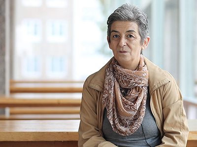 Marisa Fernández del colectivo Mundo sin guerras y sin violencia